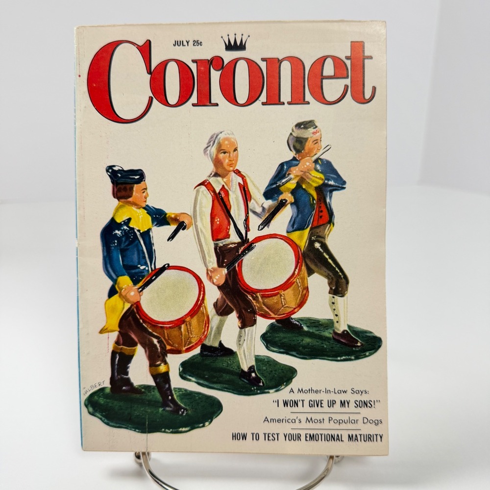 Vintage Coronet Magazine July 1956 Toy Soldiers Camel Phil Silvers‎ Ads